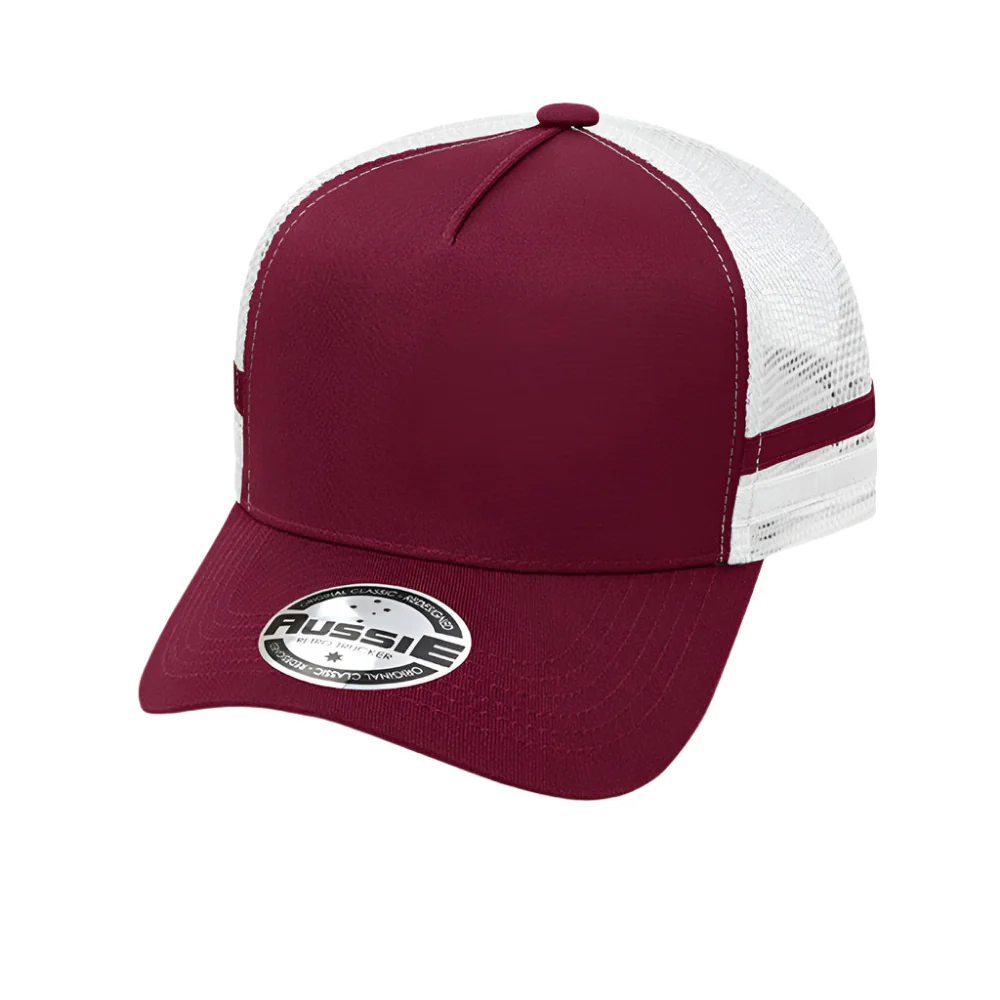 A-Frame Striped Trucker Cap - Pack of 25 (AH456) - Image 10