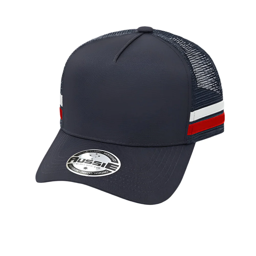 A-Frame Striped Trucker Cap - Pack of 25 (AH456) - Image 12
