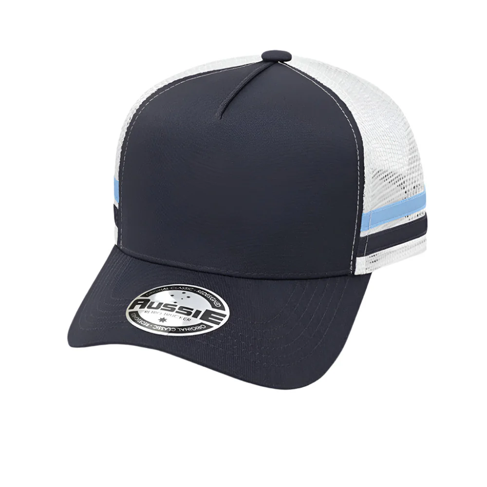 A-Frame Striped Trucker Cap - Pack of 25 (AH456) - Image 13