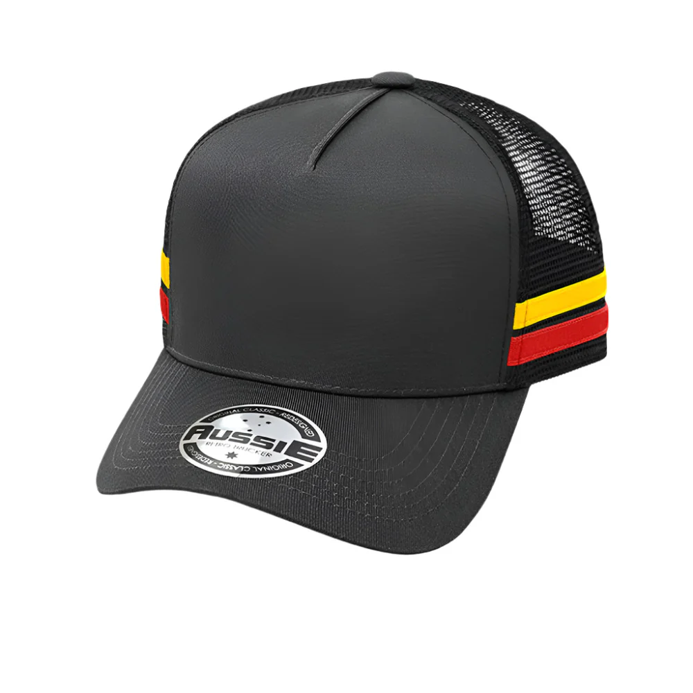A-Frame Striped Trucker Cap - Pack of 25 (AH456) - Image 4