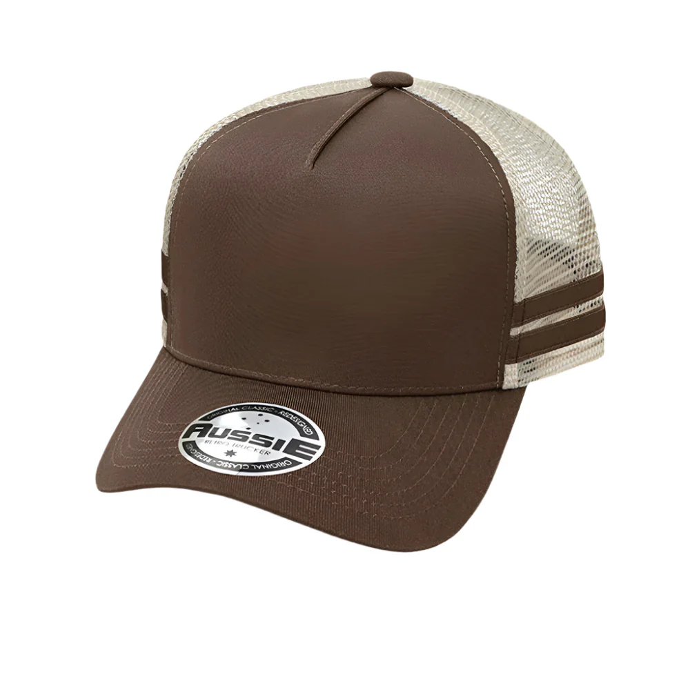 A-Frame Striped Trucker Cap - Pack of 25 (AH456) - Image 6