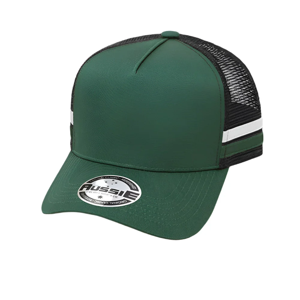 A-Frame Striped Trucker Cap - Pack of 25 (AH456) - Image 8