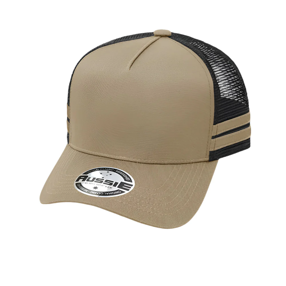 A-Frame Striped Trucker Cap - Pack of 25 (AH456) - Image 9