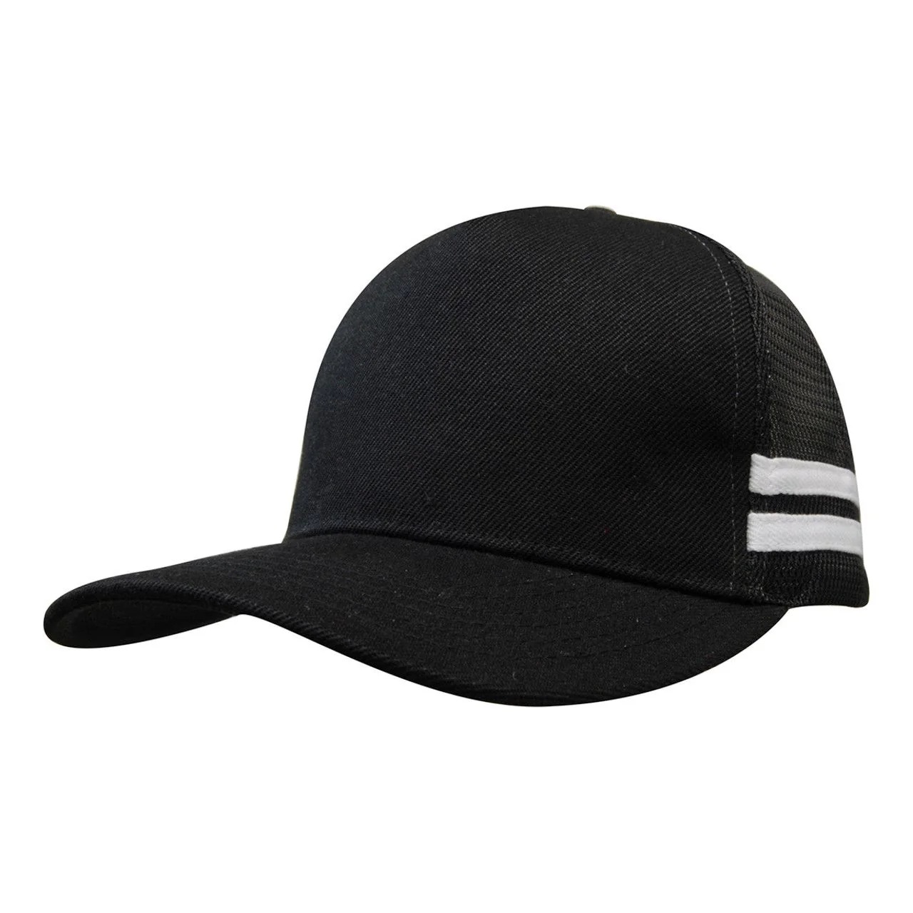 American Premium Twill/Mesh Deep Fit Trucker With Stripes - Pack of 25 (3995) - Image 2