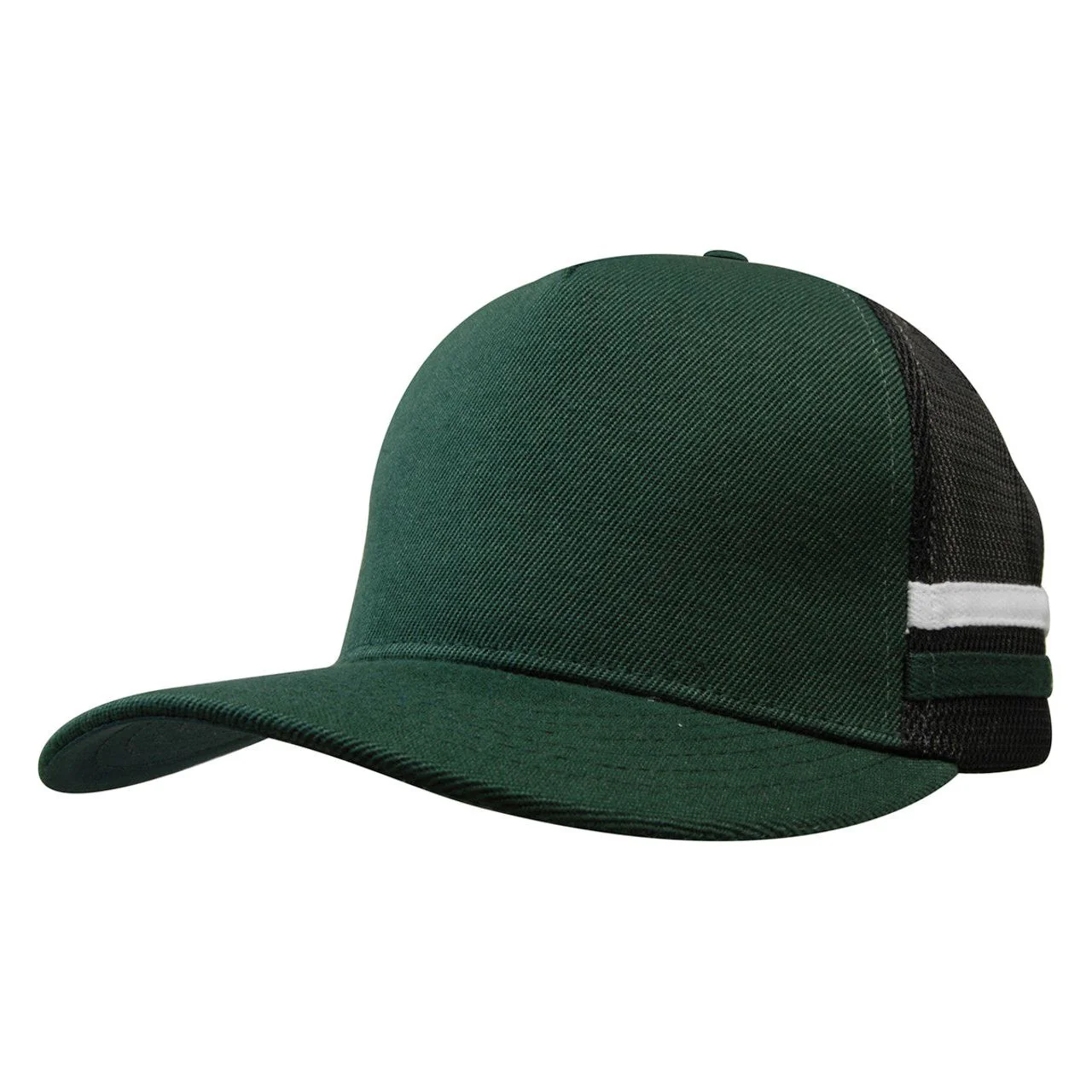 American Premium Twill/Mesh Deep Fit Trucker With Stripes - Pack of 25 (3995) - Image 4