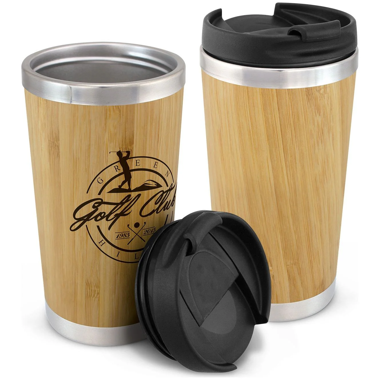 Bamboo Double Wall Cup (Carton of 25pcs) (200297)