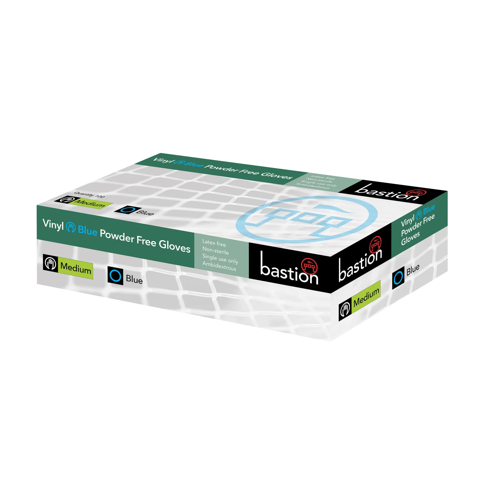 Bastion Vinyl Powder Free Gloves - (Carton 1000 Pairs)