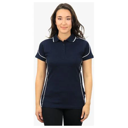 Beseen Ladies Contrasting Piping Polo (BSP09L) - Image 4