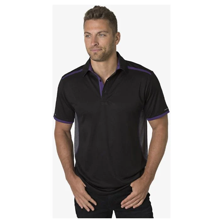 Beseen Mens Contrasting Shoulder Polo (BKP500) - Image 2