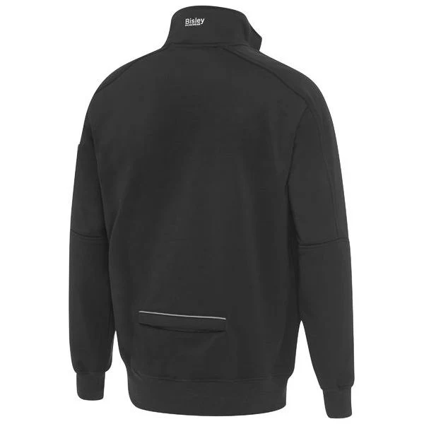 Bisley 1/4 Zip Work Fleece Pullover With Sherpa Lining (BK6924) (Clearance) - Image 2