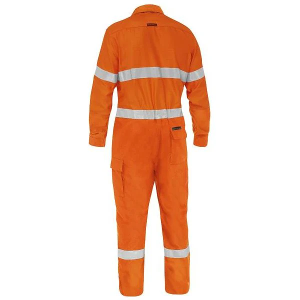 Bisley Apex 185 Taped Hi Vis FR Ripstop Vented Coverall (BC8478T) - Image 2