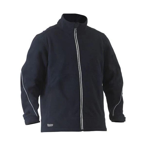 Bisley Bonded Micro Fleece Jacket With Reflective Accent (BJ6771) (Clearance)