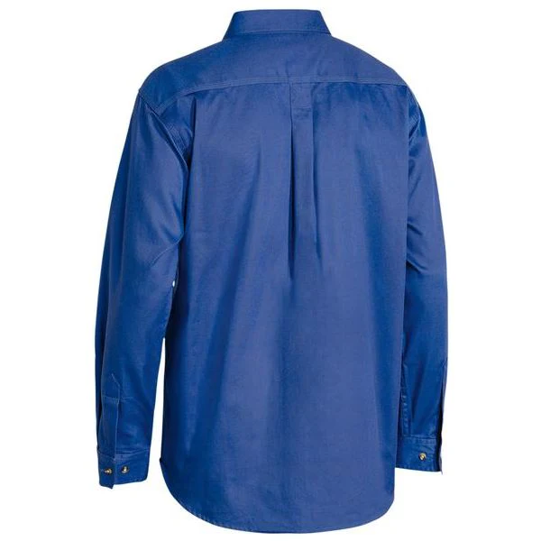 Bisley Closed Front Cotton Drill Long Sleeve Shirt (BSC6433) - Image 2