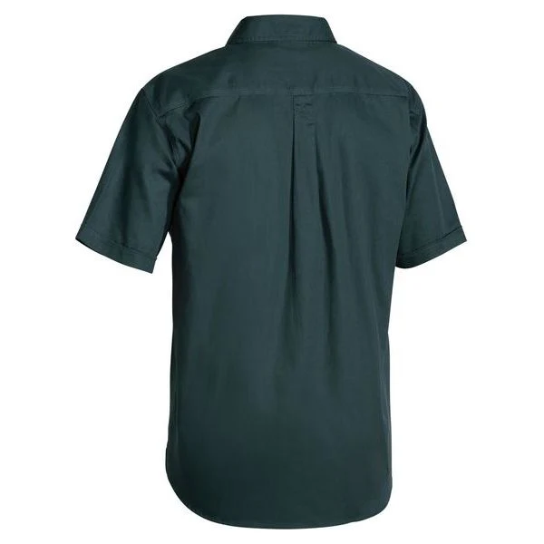 Bisley Closed Front Cotton Drill Short Sleeve Shirt (BSC1433) - Image 6