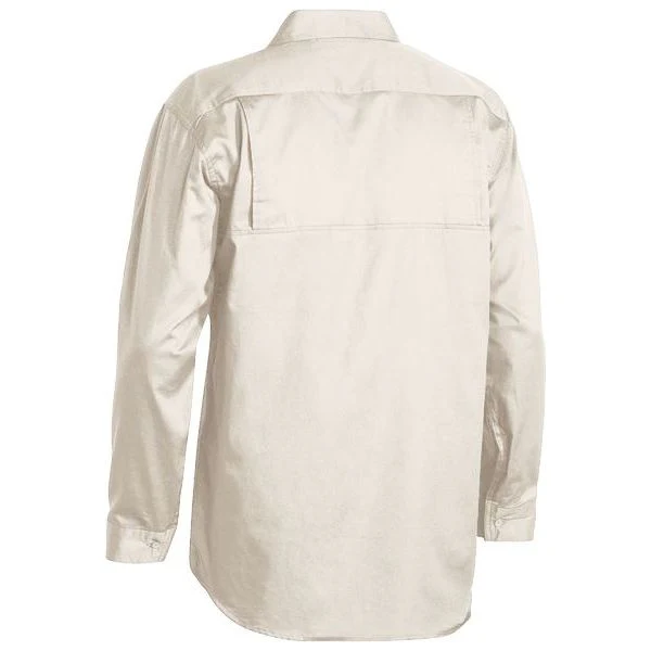 Bisley Cool Lightweight Drill Long Sleeve Shirt (BS6893) - Image 8