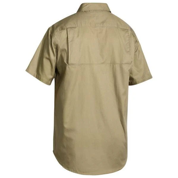 Bisley Cool Lightweight Drill Short Sleeve Shirt (BS1893) - Image 2