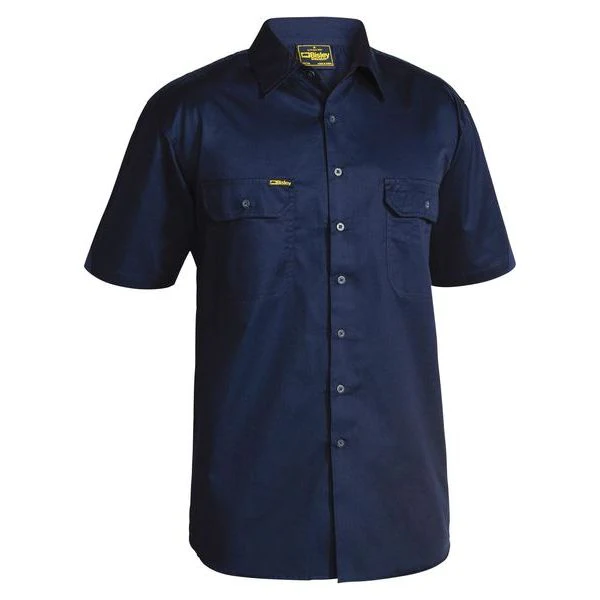 Bisley Cool Lightweight Drill Short Sleeve Shirt (BS1893) - Image 3