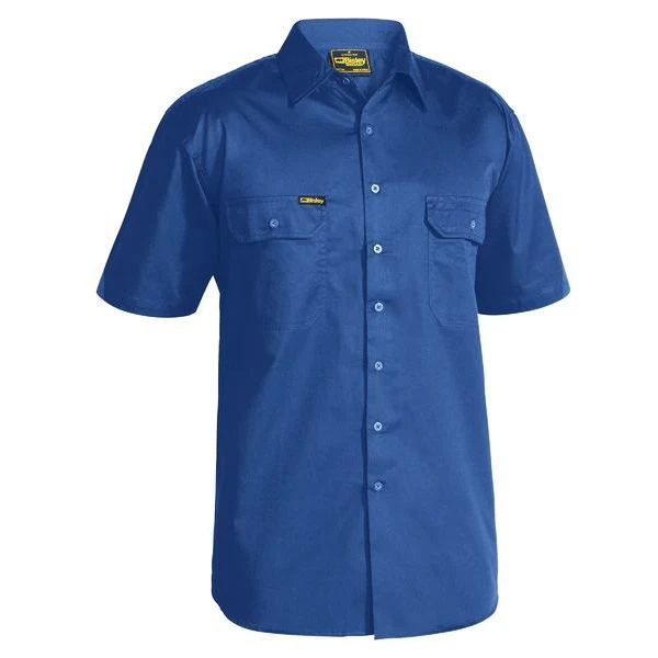 Bisley Cool Lightweight Drill Short Sleeve Shirt (BS1893) - Image 5