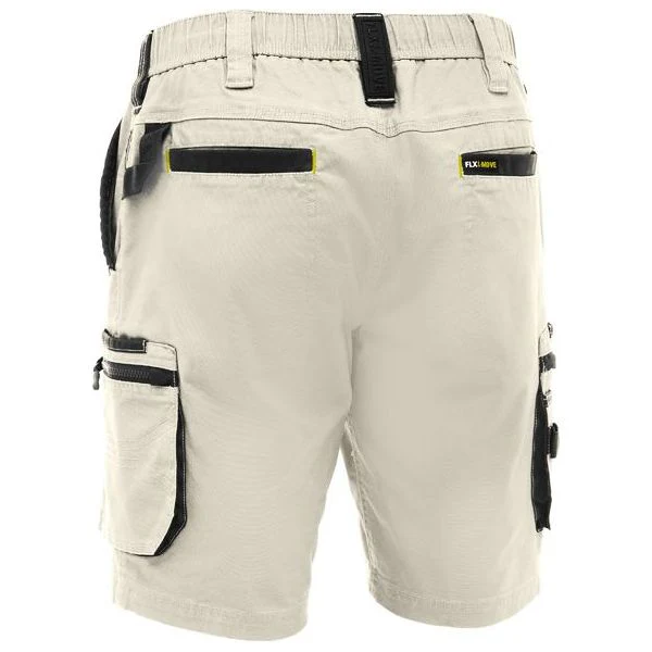 Bisley Flx & Move Elastic Waist Stretch Cotton Canvas Cargo Short (BSHC1338) - Image 5