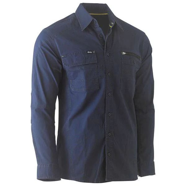 Bisley Flx & Move Long Sleeve Utility Work Shirt (BS6144) - Image 3
