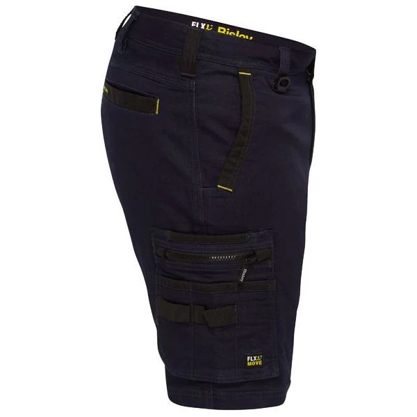 Bisley Flx & Move Stretch Denim Zip Cargo Shorts (BSHC1335) - Image 6