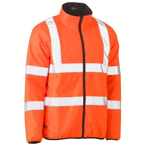 Bisley H Pattern Taped Hi Vis Reversible Puffer Jacket (BJ6350HT) (Clearance) - Image 4
