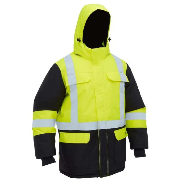 Bisley H Taped Hi Vis Freezer Hooded Jacket (BJ6454HT) - Image 12