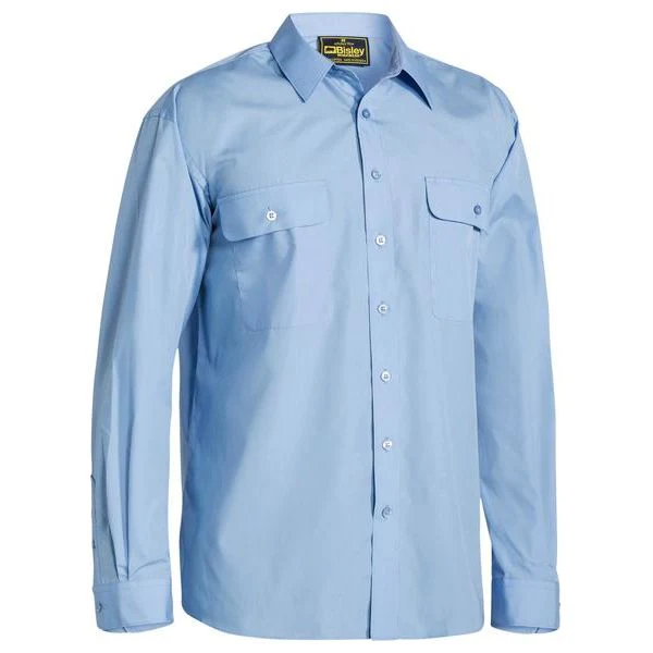 Bisley Mens Permanent Press Long Sleeve Shirt (BS6526) - Image 5