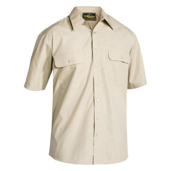 Bisley Mens Permanent Press Short Sleeve Shirt (BS1526) - Image 3