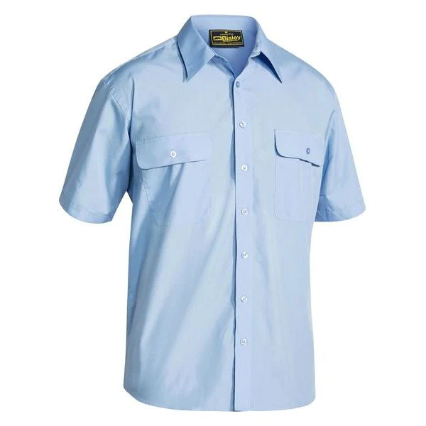 Bisley Mens Permanent Press Short Sleeve Shirt (BS1526) - Image 5