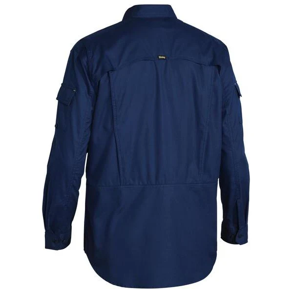Bisley Mens X Airflow Ripstop Long Sleeve Work Shirt With Optional Roll Up Sleeve (BS6414) - Image 4
