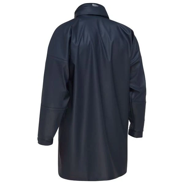 Bisley Stretch PU Rain Coat With Built In Concealed Hood (BJ6835) - Image 2
