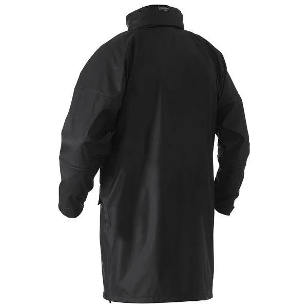 Bisley Stretch PU Rain Coat With Built In Concealed Hood (BJ6835) - Image 5