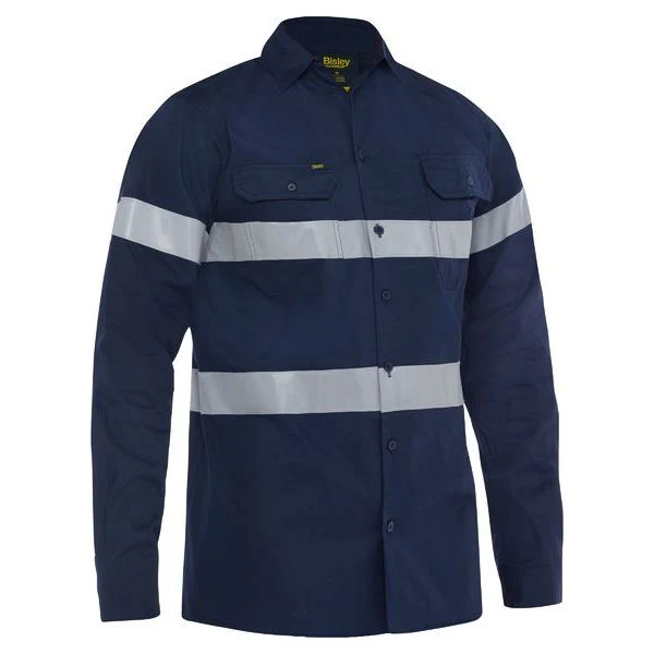 Bisley Taped Cool Lightweight Drill Shirt (BS6883T) - Image 5