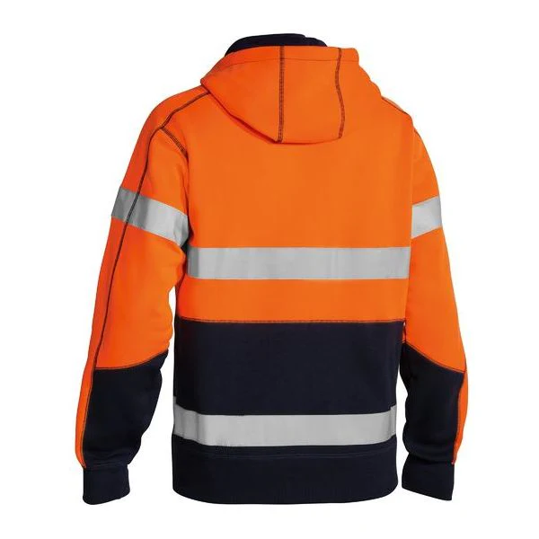 Bisley Taped Hi Vis Fleece Hoodie With Sherpa Lining (BK6988T) - Image 2