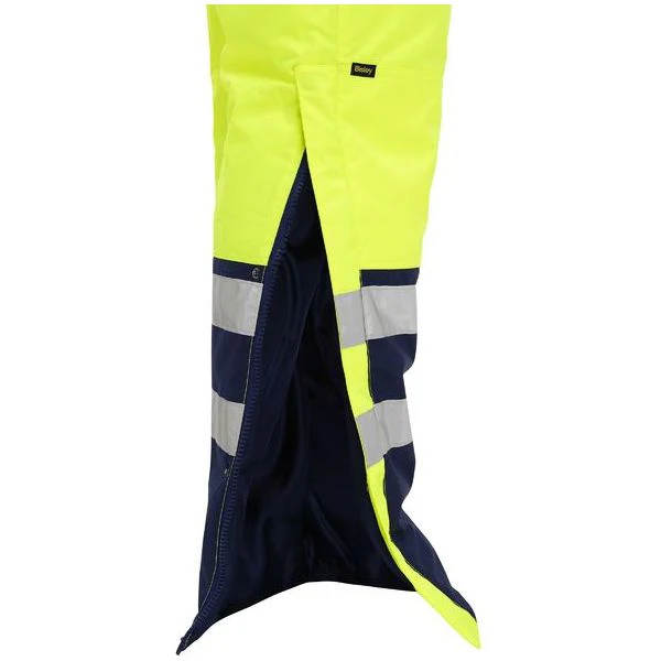 Bisley Taped Hi Vis Freezer Bib & Brace Coverall (BAB6452T) - Image 3