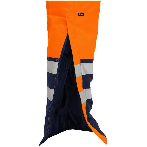 Bisley Taped Hi Vis Freezer Bib & Brace Coverall (BAB6452T) - Image 6
