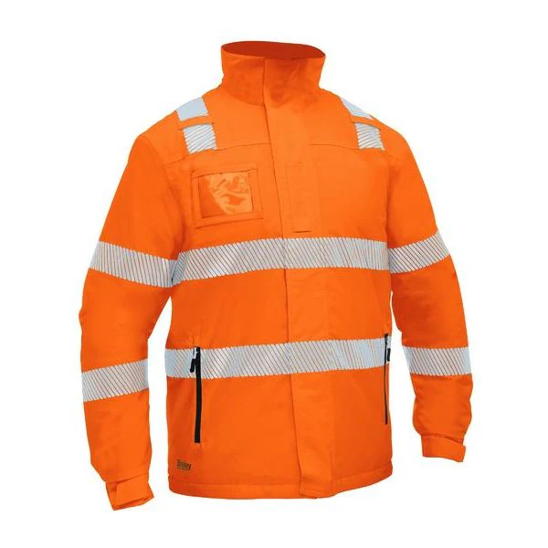 Bisley Taped Hi Vis Heated Jacket With Hood (BJ6842T) - Image 5