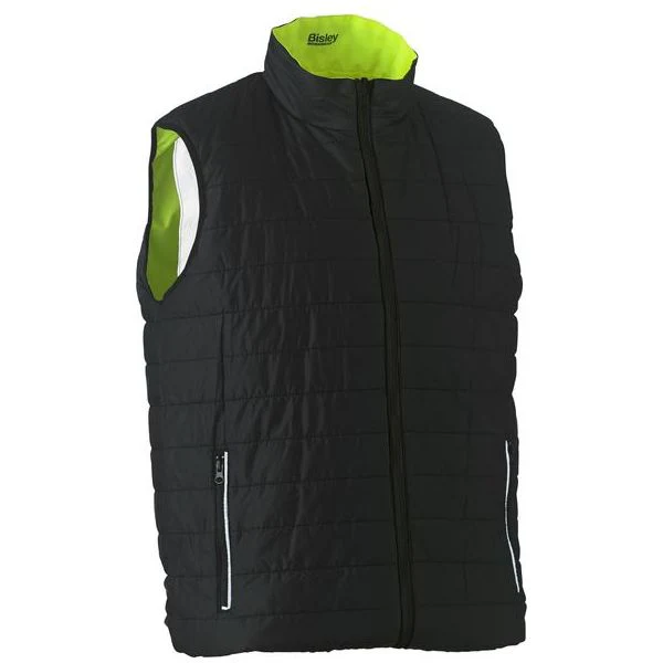 Bisley Taped Hi Vis Reversible Puffer Vest (BV0330HT) - Image 3
