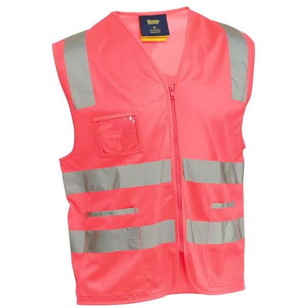 Bisley Taped Hi Vis Safety Zip Vest (BV0341T) - Image 5