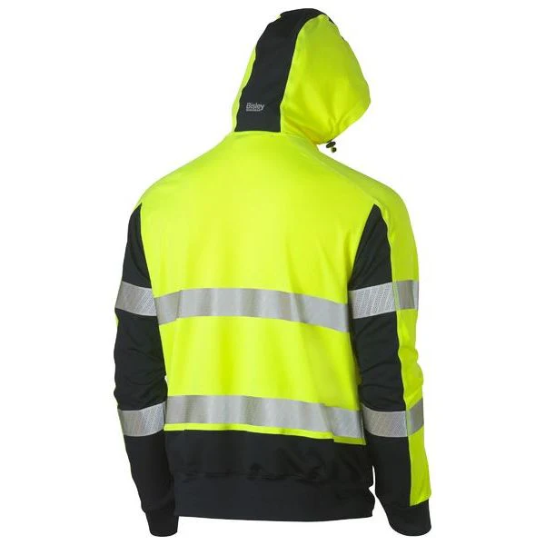 Bisley Taped Hi Vis Stretchy Fleece Hoodie (BK6815T) (Clearance) - Image 4
