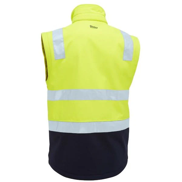 Bisley Taped Two Tone Hi Vis 3 In 1 Soft Shell Jacket (BJ6078T) - Image 6