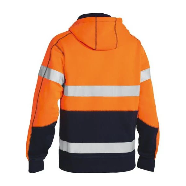 Bisley Taped Two Tone Hi Vis Fleece Hoodie (BK6819T) - Image 4