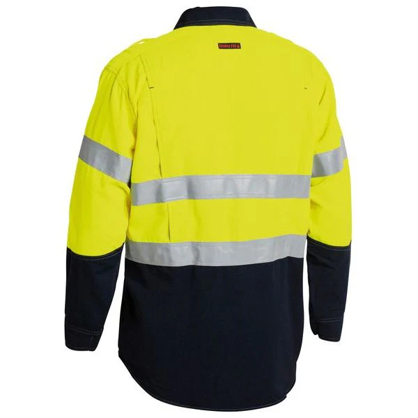 Bisley Tencate Tecasafe Plus Taped FR Vented Long Sleeve Shirt (BS8082T) - Image 2