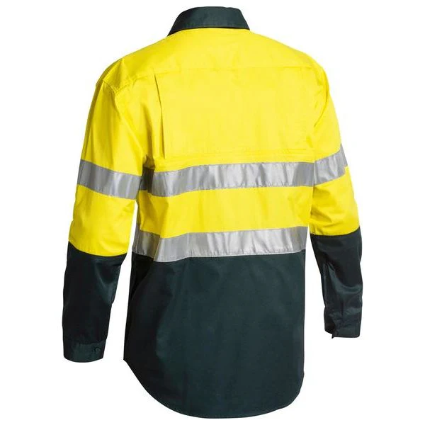 Bisley Two Tone Hi Vis Lightweight Gusset Cuff Shirt With Reflective Tape (BS6896) - Image 6