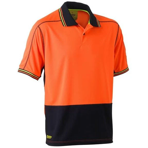 Bisley Two Tone Polyester Mesh Short Sleeve Polo Shirt (BK1219) - Image 3