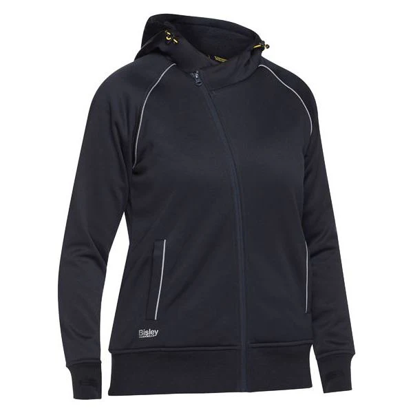 Bisley Womens Fleece Zip Front Sherpa Lined Hoodie (BKL6925) (Clearance)