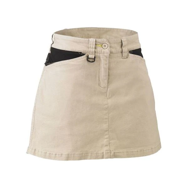 Bisley Womens Flex & Move Stretch Cotton Skort With Holster Pockets (BLS1024) (Clearance)