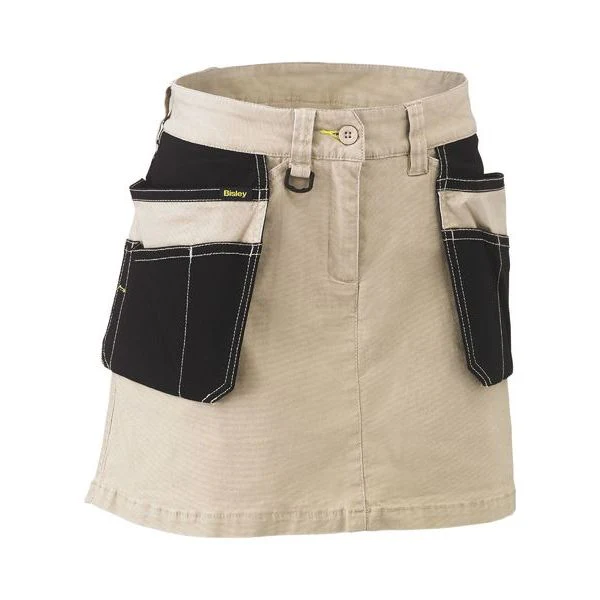 Bisley Womens Flex & Move Stretch Cotton Skort With Holster Pockets (BLS1024) (Clearance) - Image 2