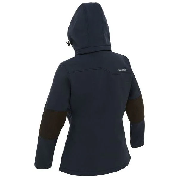 Bisley Womens Flx & Move Soft Shell Jacket With Zip Off Detachable Hood (BLJ6570) - Image 9